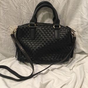 Black leather purse Madison West bag